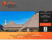 Tablet Screenshot of cardinal-roofing.com